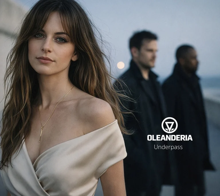 Underpass — Oleanderia debut album cover, Formwave Studio, March 2026